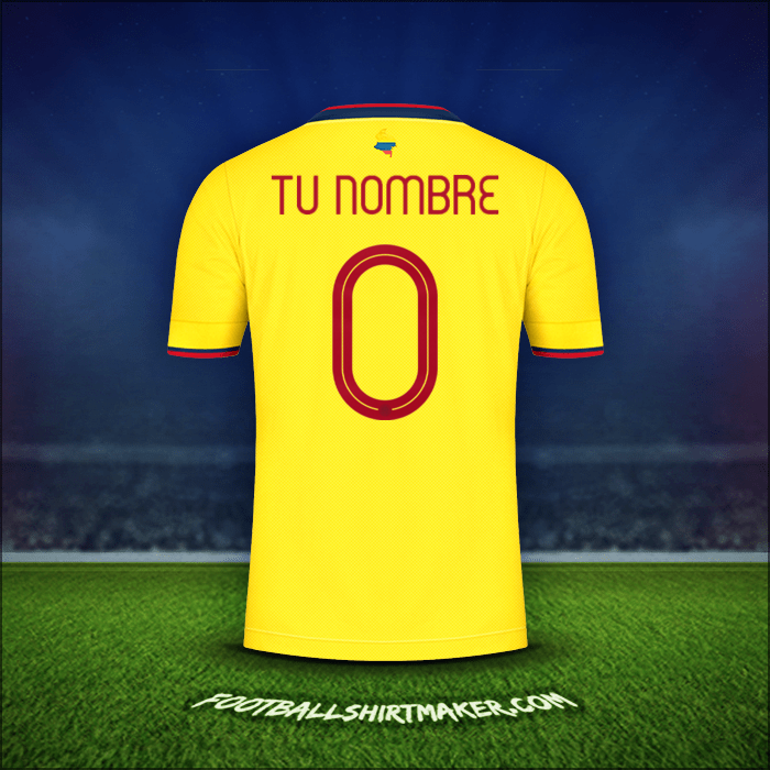 Jersey Colombia 2021 -  tu nombre - 0