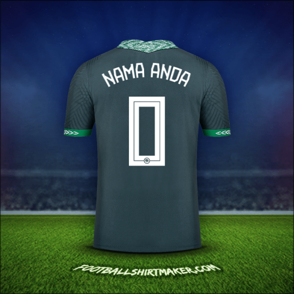 Jersey Nigeria 2020/21 Alternatif -  nama anda - 0
