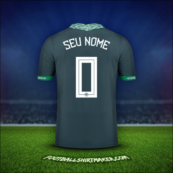 Camisa Nigéria 2020/21 Alternativa -  seu nome - 0