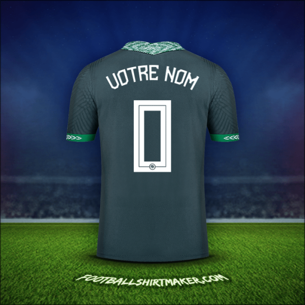 Maillot Nigéria 2020/21 Extérieur -  votre nom - 0