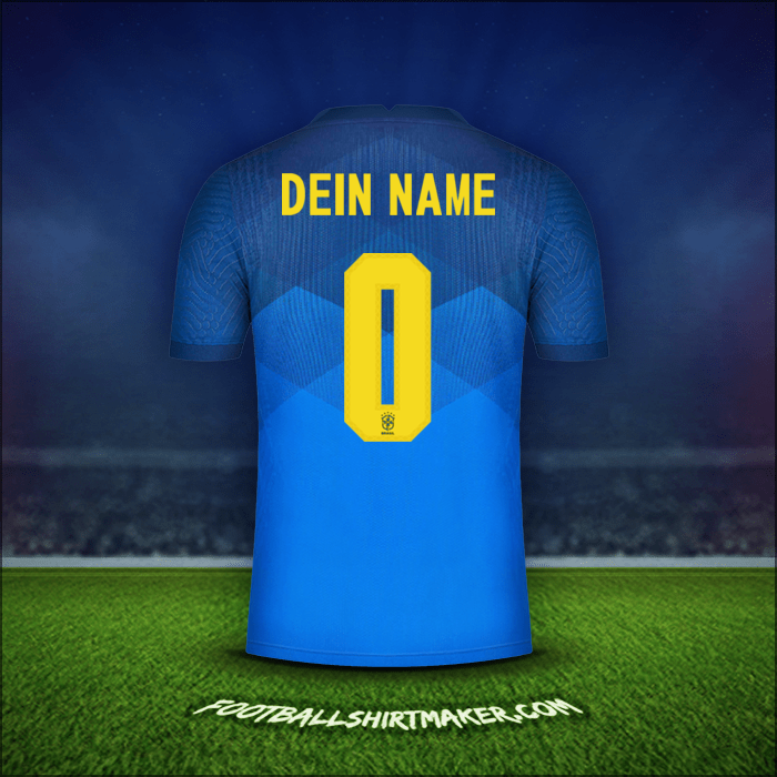 Trikot Brasilien 2020/21 Auswärts -  dein name - 0
