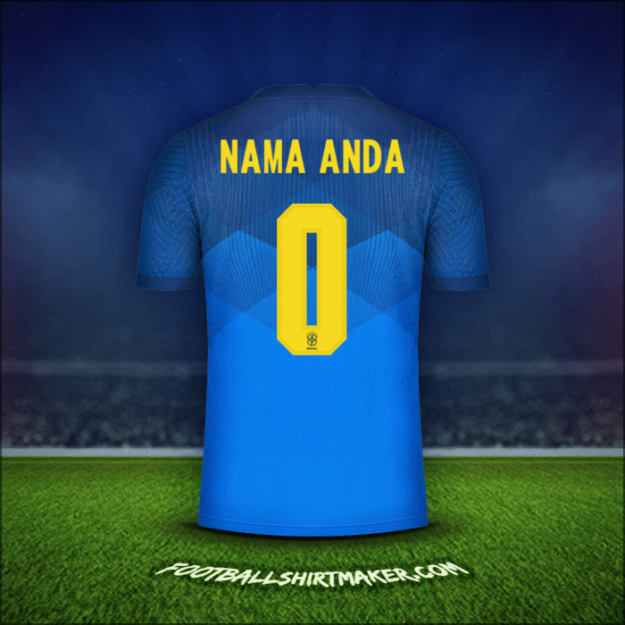 Jersey Brasil 2020/21 Alternatif -  nama anda - 0