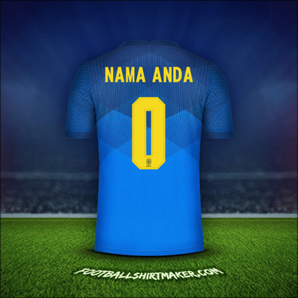 Jersey Brasil 2020/21 Alternatif -  nama anda - 0