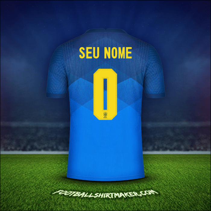 Camisa Brasil 2020/21 Alternativa -  seu nome - 0