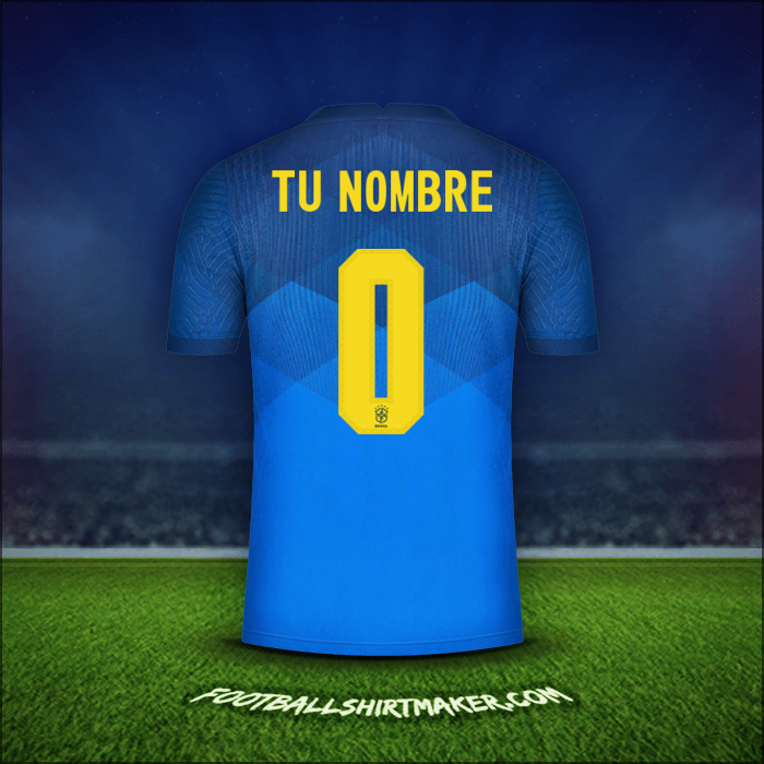 Jersey Brasil 2020/21 Visita -  tu nombre - 0