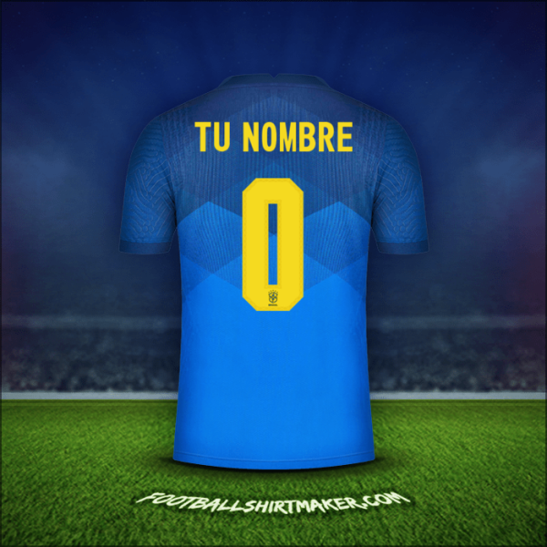 Jersey Brasil 2020/21 Visita -  tu nombre - 0