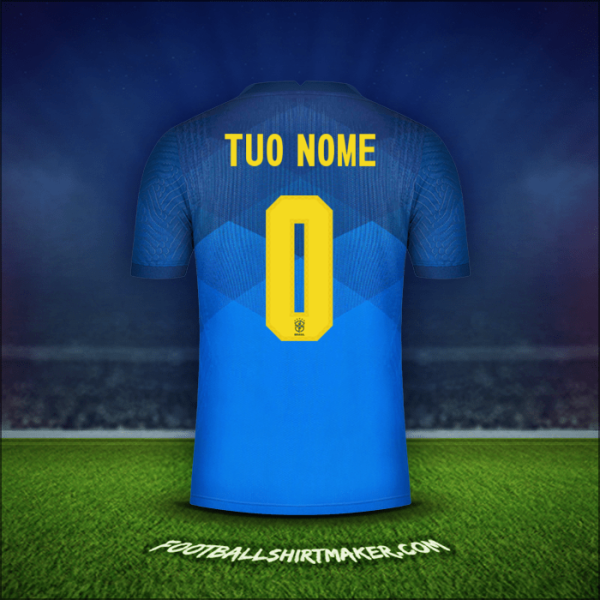 Maglia Brasile 2020/21 Seconda -  tuo nome - 0