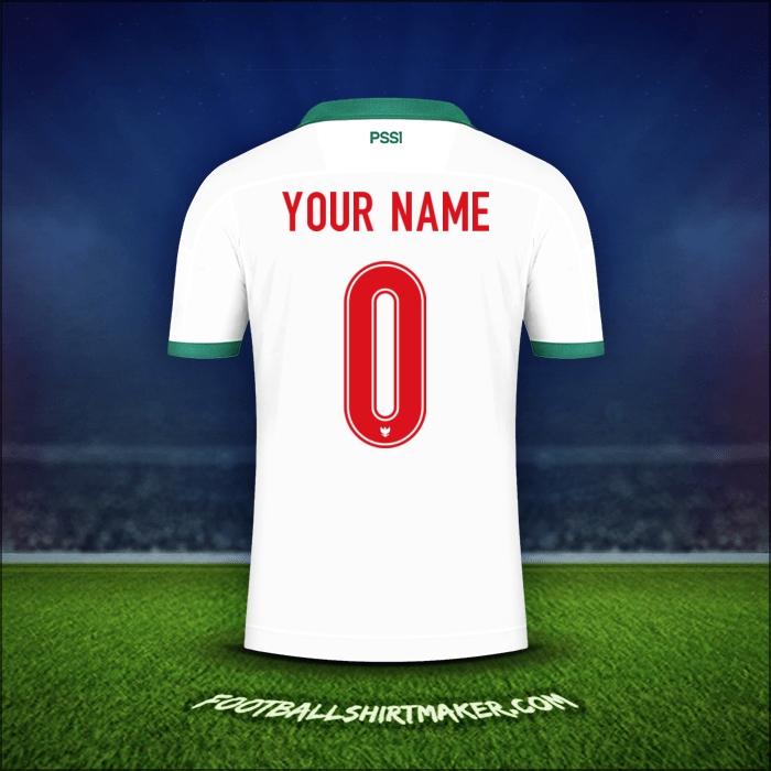 Shirt Indonesia 2020/21 Away -  your name - 0