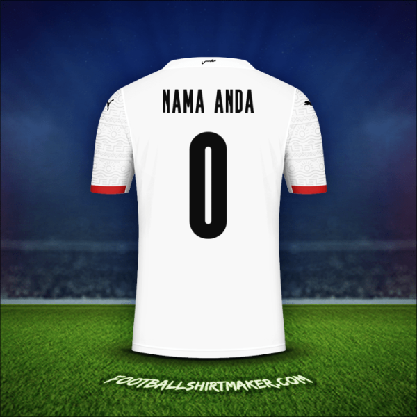 Jersey Mesir 2020/2021 Alternatif -  nama anda - 0