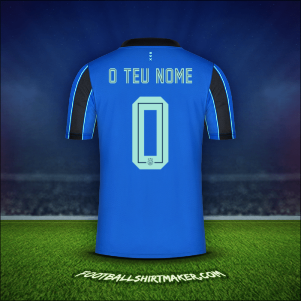 Camisola AFC Ajax 2021/2022 Alternativa -  o teu nome - 0