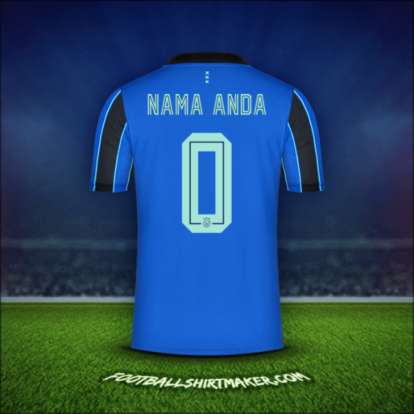 Jersey AFC Ajax 2021/2022 Alternatif -  nama anda - 0