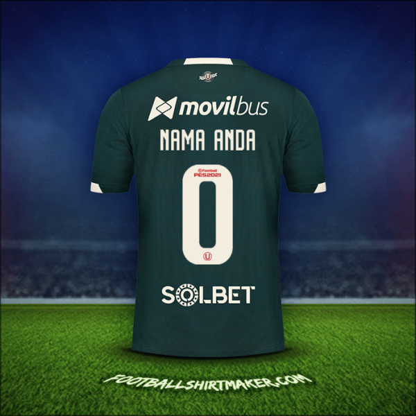 Jersey Universitario 2021 Alternatif -  nama anda - 0