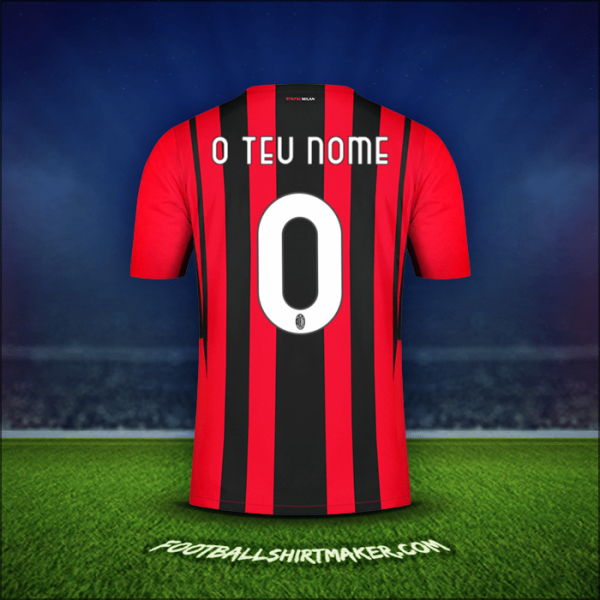 Camisola AC Milan 2021/2022 -  o teu nome - 0