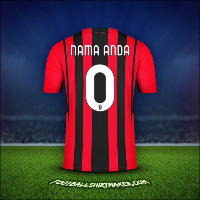 Jersey AC Milan 2021/2022 -  nama anda - 0