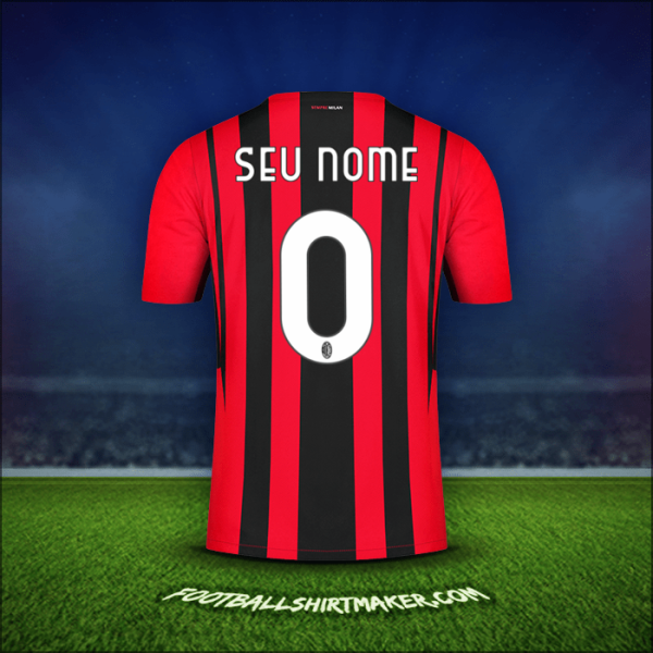 Camisa AC Milan 2021/2022 -  seu nome - 0