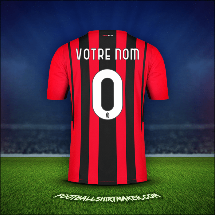 Maillot AC Milan 2021/2022 -  votre nom - 0