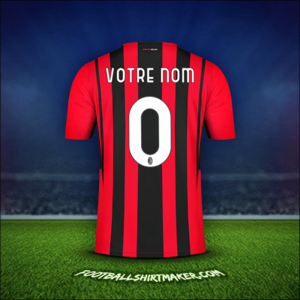 Maillot AC Milan 2021/2022 -  votre nom - 0