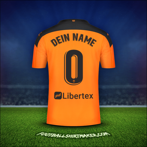 Trikot Valencia CF 2020/21 Auswärts -  dein name - 0