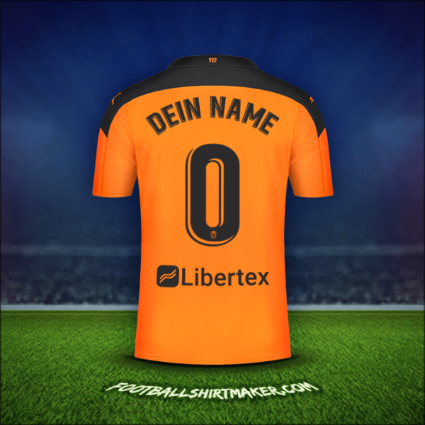 Trikot Valencia CF 2020/21 Auswärts -  dein name - 0