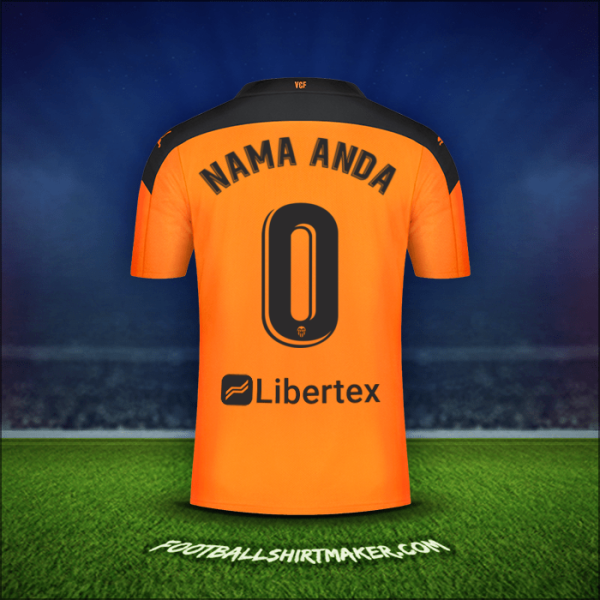 Jersey Valencia CF 2020/21 Alternatif -  nama anda - 0