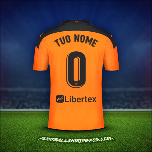 Maglia Valencia CF 2020/21 Seconda -  tuo nome - 0