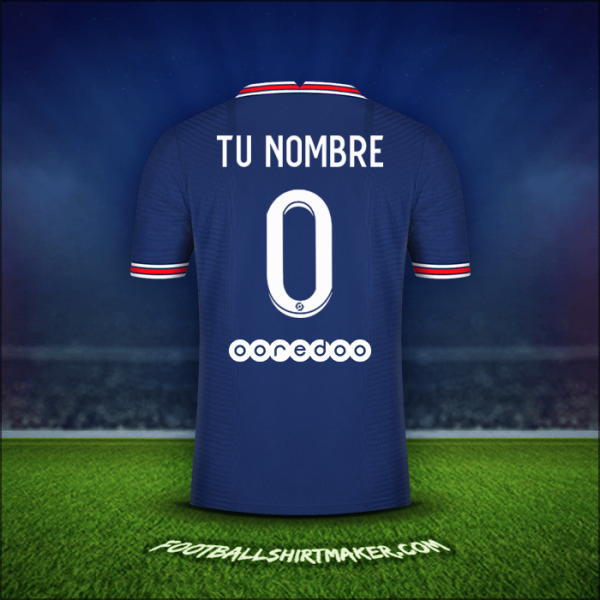 Jersey Paris Saint Germain 2021/2022 -  tu nombre - 0