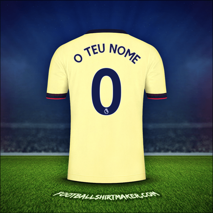 Camisola Arsenal 2021/2022 Alternativa -  o teu nome - 0
