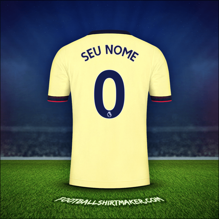 Camisa Arsenal 2021/2022 Alternativa -  seu nome - 0