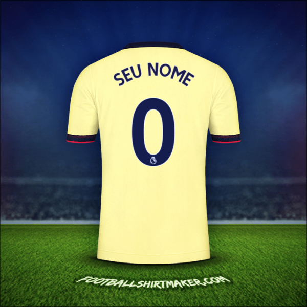 Camisa Arsenal 2021/2022 Alternativa -  seu nome - 0