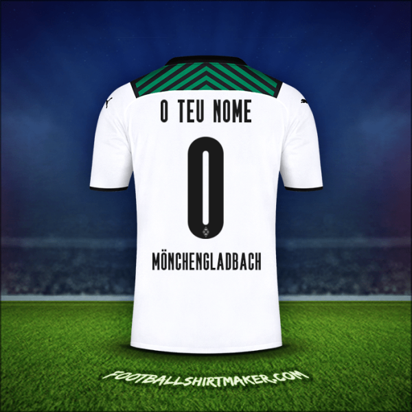 Camisola Borussia Monchengladbach 2021/2022 -  o teu nome - 0