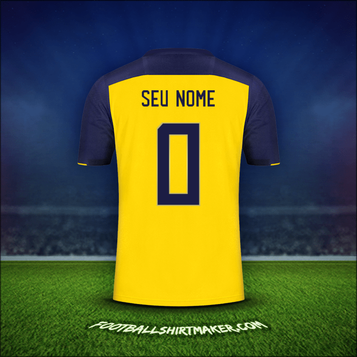 Camisa Equador 2020/22 -  seu nome - 0