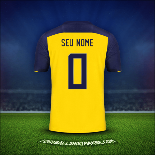 Camisa Equador 2020/22 -  seu nome - 0