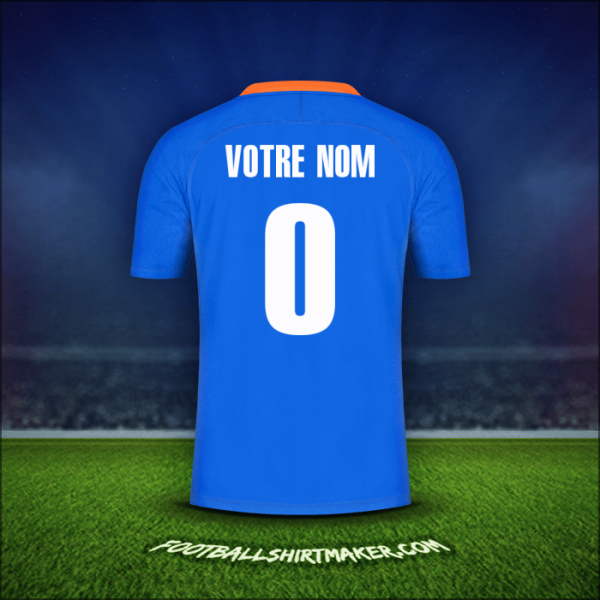 Maillot Inde 2021 -  votre nom - 0