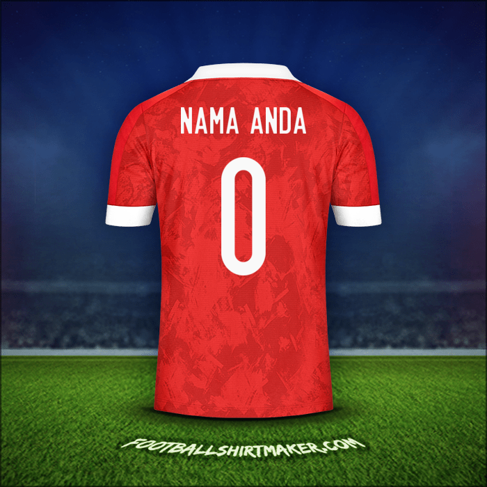 Jersey Rusia 2020/2021 -  nama anda - 0