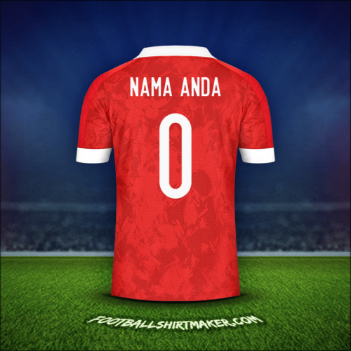 Jersey Rusia 2020/2021 -  nama anda - 0