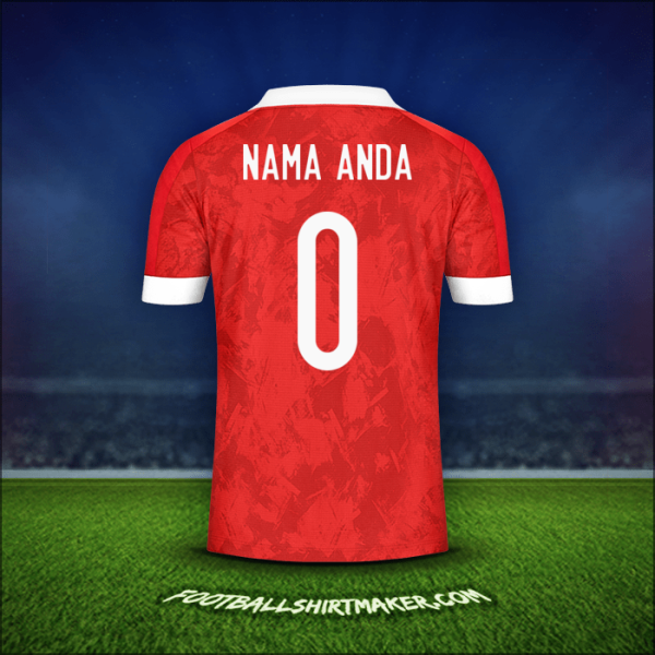 Jersey Rusia 2020/2021 -  nama anda - 0