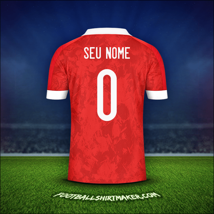 Camisa Rússia 2020/2021 -  seu nome - 0