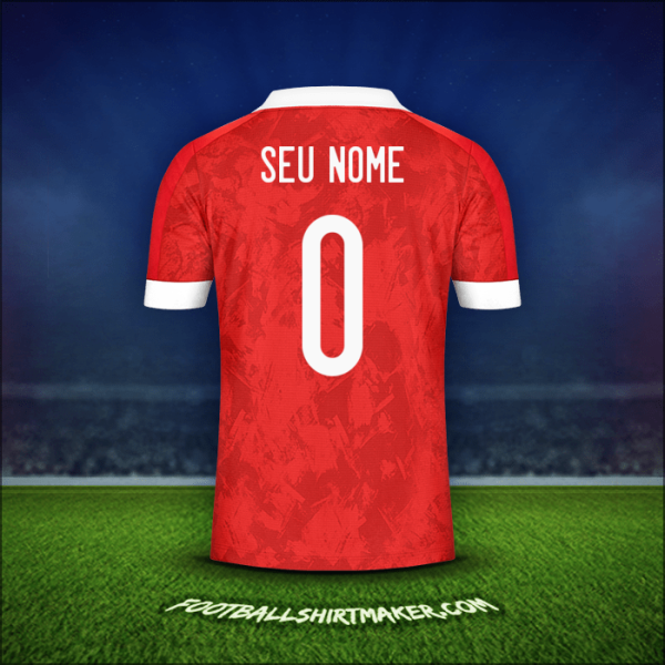 Camisa Rússia 2020/2021 -  seu nome - 0