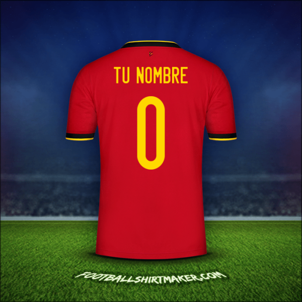 Jersey Belgica 2020/2021 -  tu nombre - 0