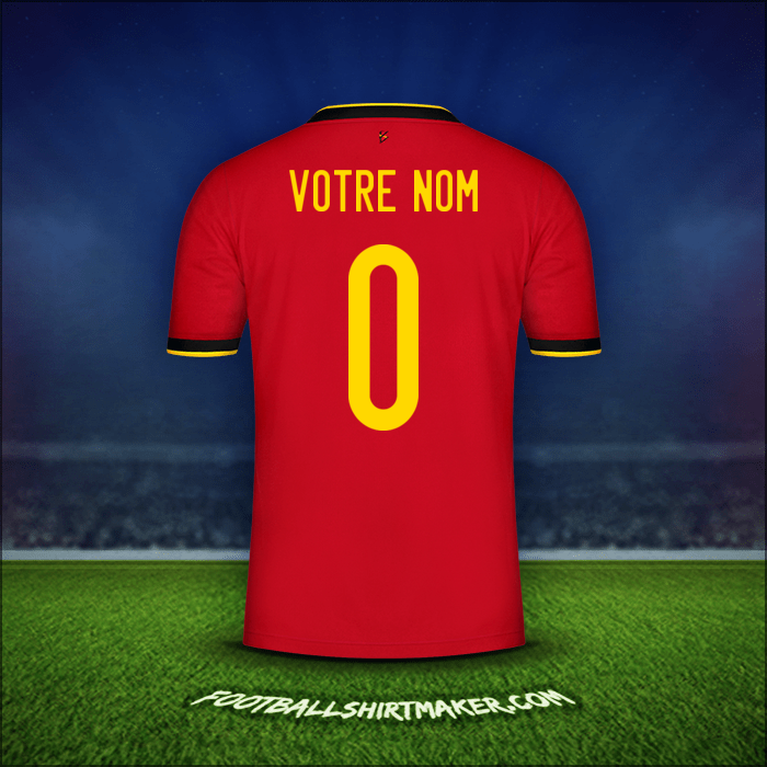 Maillot Belgique 2020/2021 -  votre nom - 0