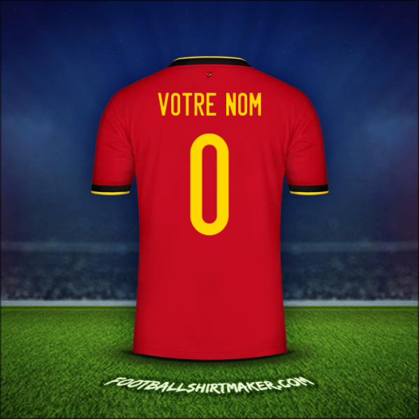 Maillot Belgique 2020/2021 -  votre nom - 0