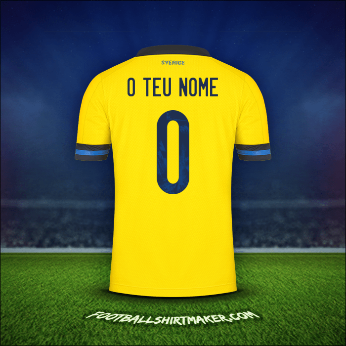 Camisola Suécia 2020/2021 -  o teu nome - 0