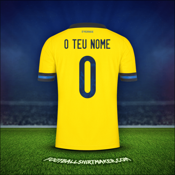 Camisola Suécia 2020/2021 -  o teu nome - 0