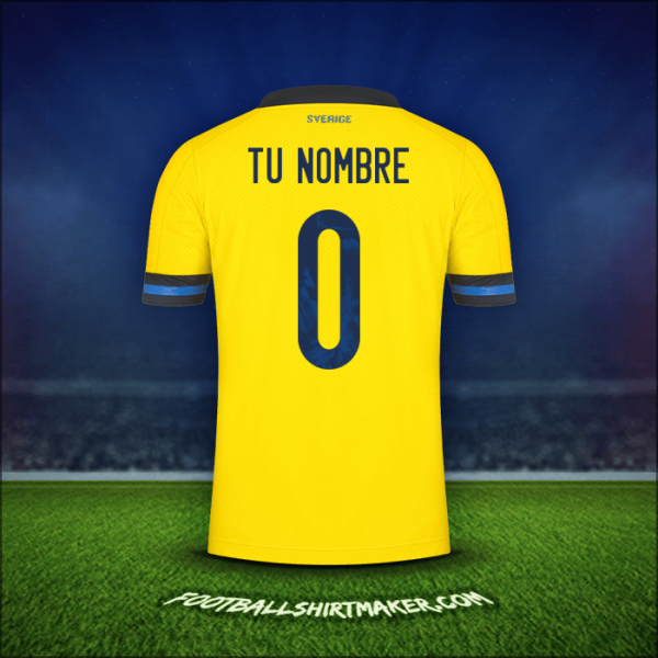 Jersey Suecia 2020/2021 -  tu nombre - 0