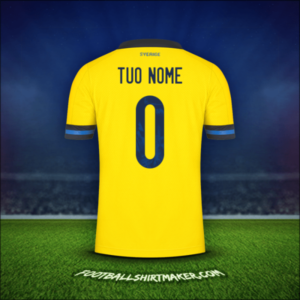 Maglia Svezia 2020/2021 -  tuo nome - 0