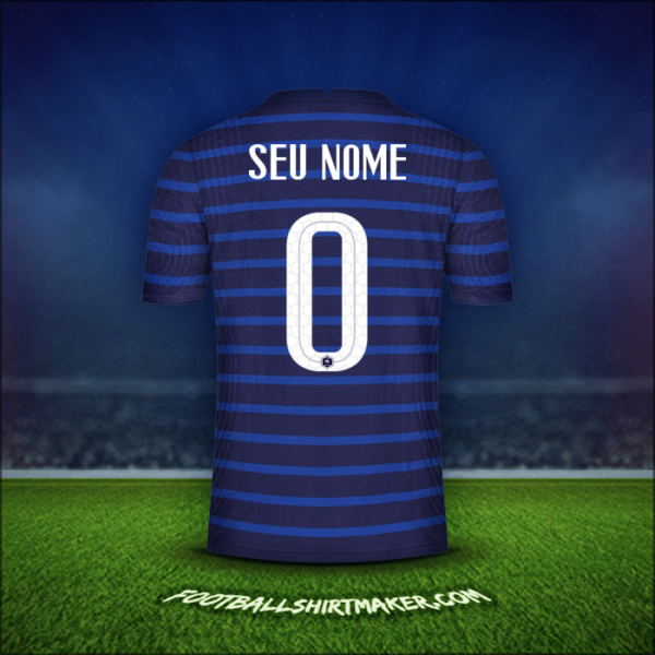 Camisa França 2020/2021 -  seu nome - 0