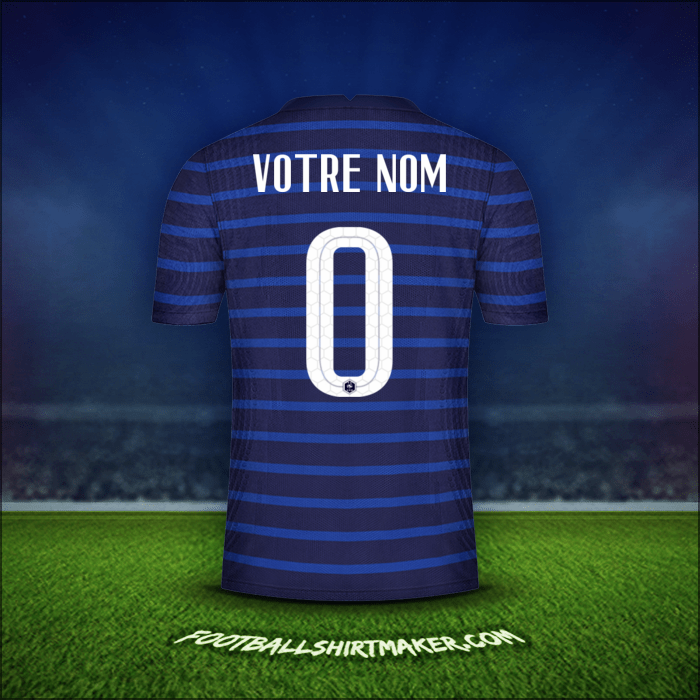 Maillot France 2020/2021 -  votre nom - 0
