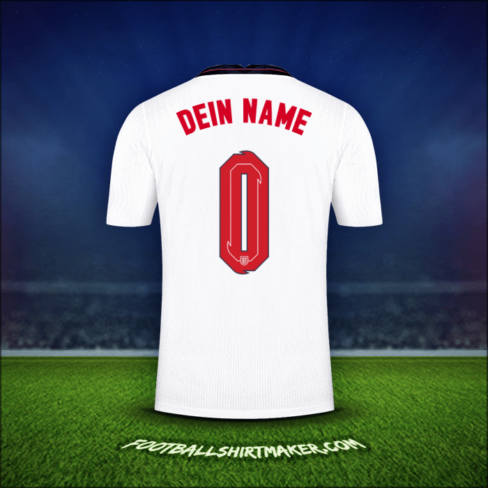 Trikot England 2020/2021 -  dein name - 0