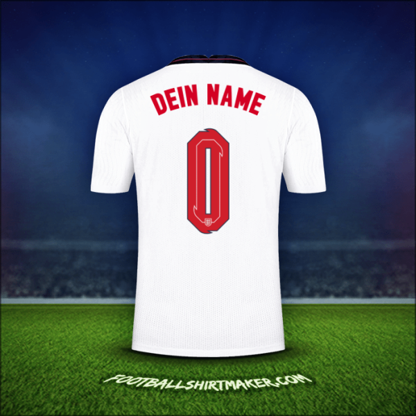 Trikot England 2020/2021 -  dein name - 0