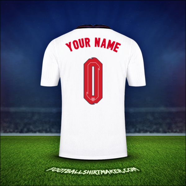 Jersey England 2020/2021 -  your name - 0